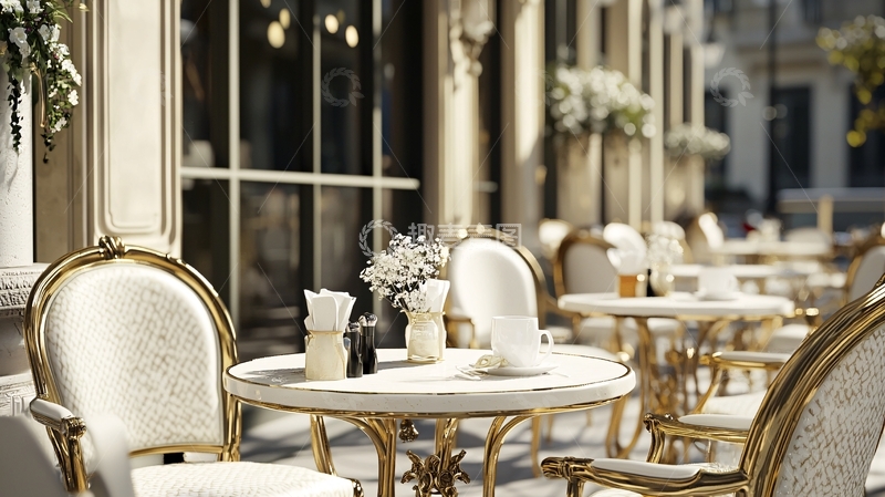高清大图下载【趣麦麦图】户外欧式咖啡馆