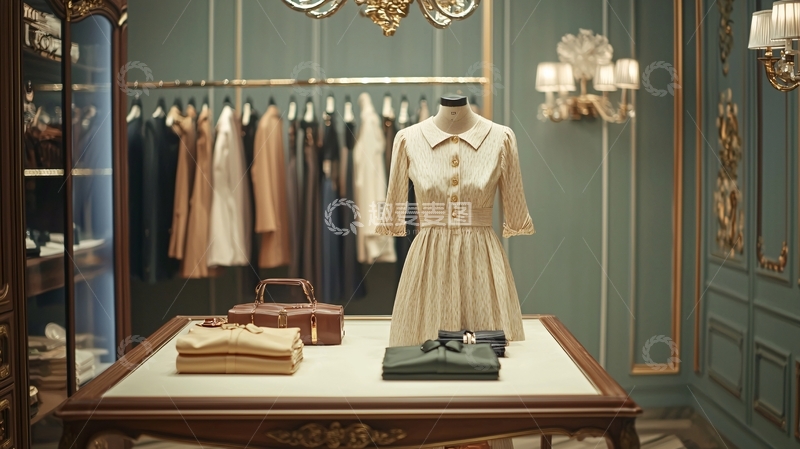 高清大图下载【趣麦麦图】复古服装店
