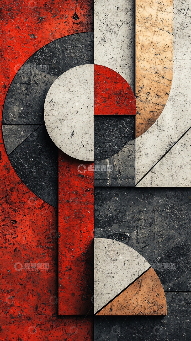 高清大图下载【趣麦麦图】抽象几何形状艺术