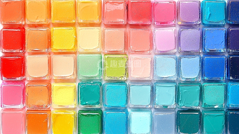 高清大图下载【趣麦麦图】彩色指甲油色板