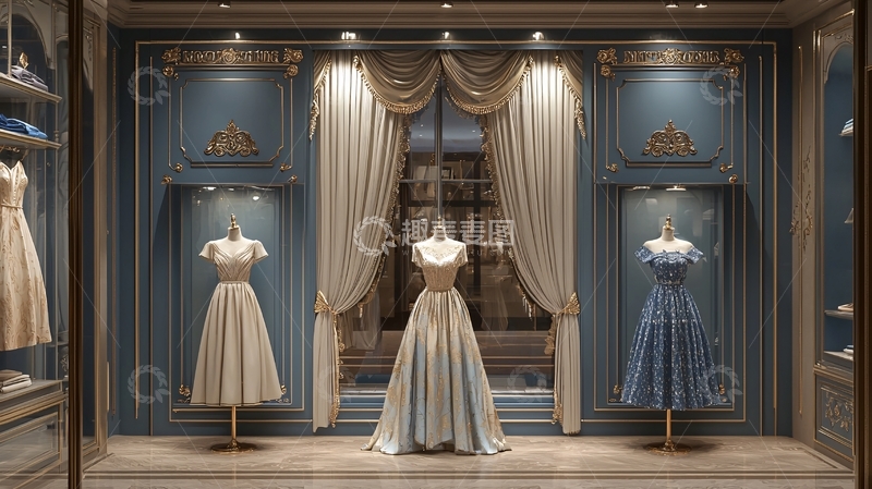 高清大图下载【趣麦麦图】高端定制女装店橱窗