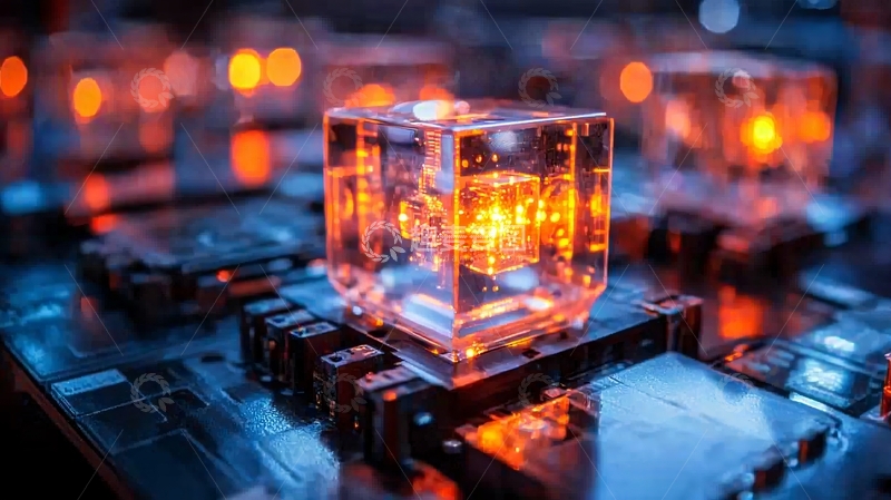 高清大图下载【趣麦麦图】科技感芯片电路核心