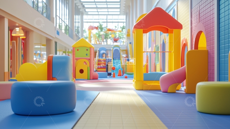 高清大图下载【趣麦麦图】-室内儿童游乐场