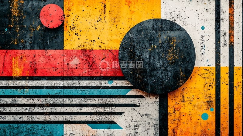 高清大图下载【趣麦麦图】抽象几何图案