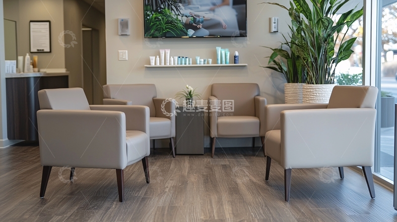 高清大图下载【趣麦麦图】现代诊所候诊区