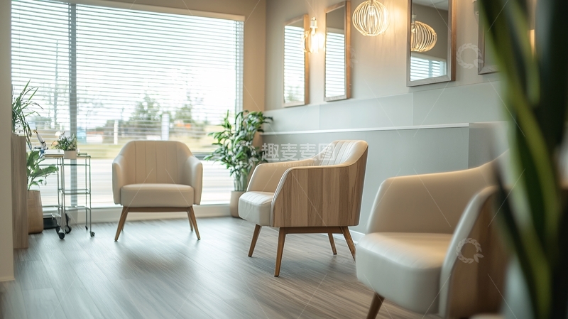 高清大图下载【趣麦麦图】明亮简约现代候诊室