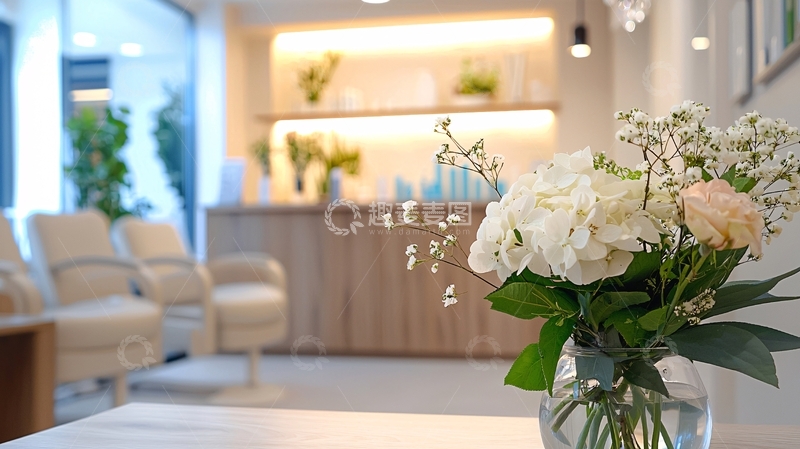 高清大图下载【趣麦麦图】现代简约风格诊所候诊区