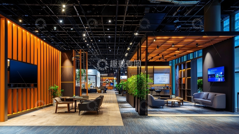 高清大图下载【趣麦麦图】现代风格办公室走廊