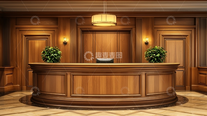 高清大图下载【趣麦麦图】豪华酒店大堂前台