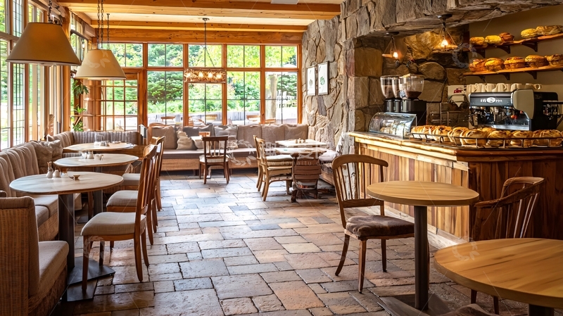 高清大图下载【趣麦麦图】乡村咖啡馆室内