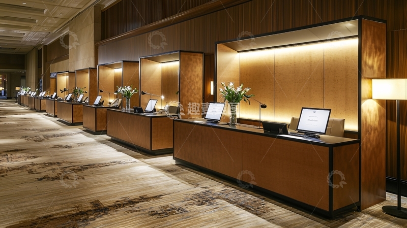 高清大图下载【趣麦麦图】高端酒店前台接待区