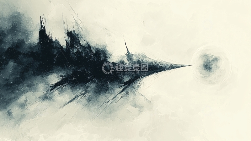 高清大图下载【趣麦麦图】抽象黑暗城堡