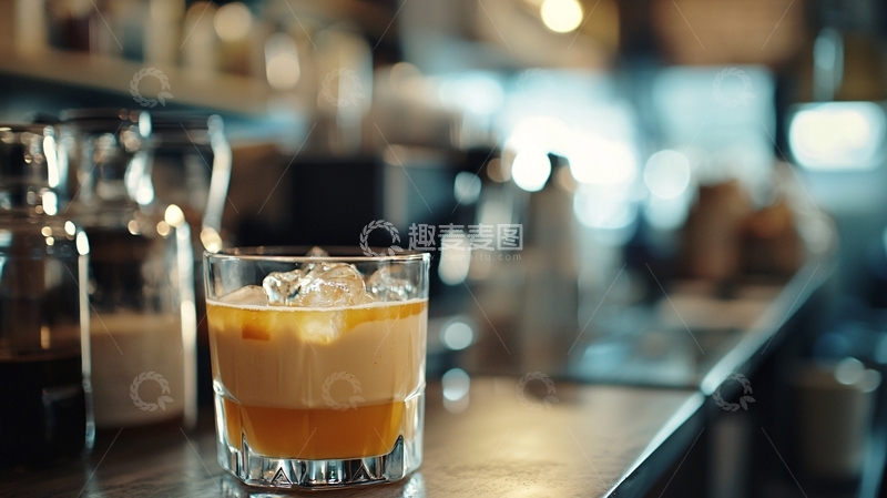 高清大图下载【趣麦麦图】咖啡店冰咖啡