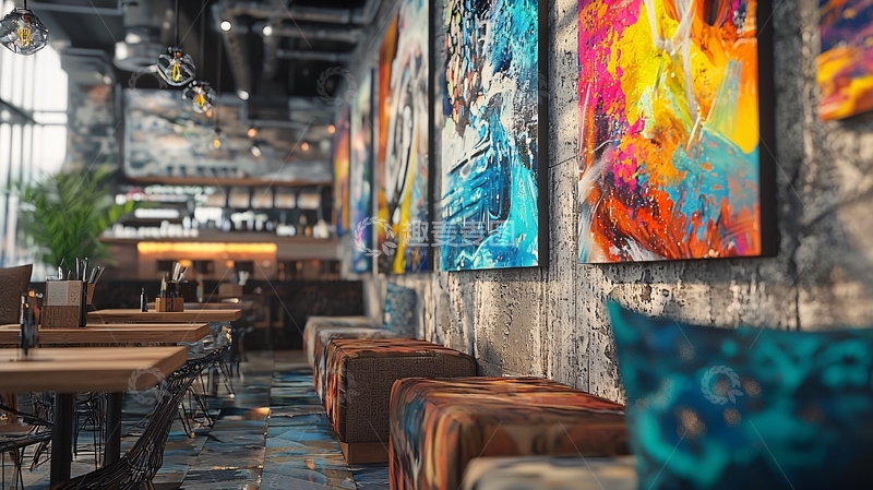 高清大图下载【趣麦麦图】艺术餐厅