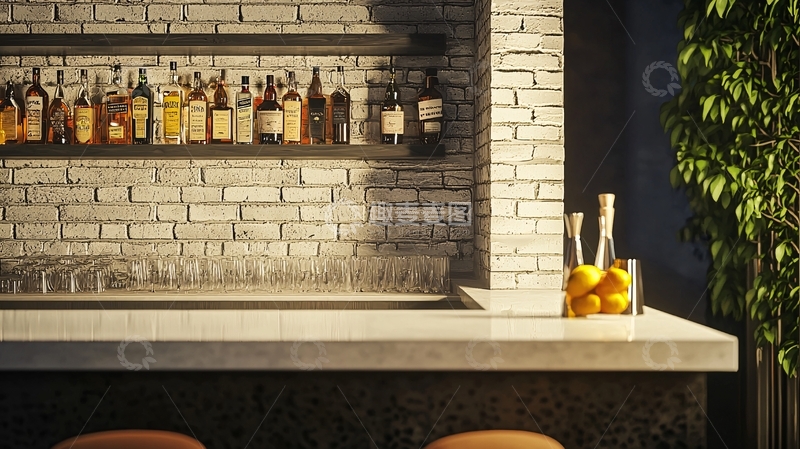 高清大图下载【趣麦麦图】现代酒吧酒柜设计