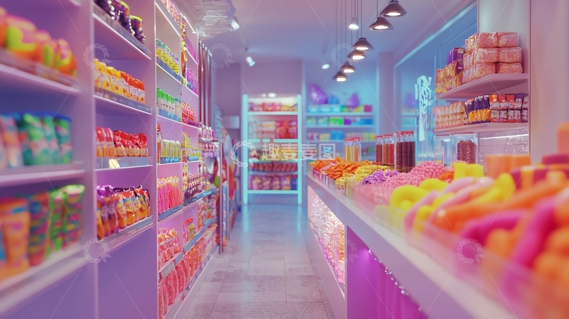 高清大图下载【趣麦麦图】梦幻粉色系小卖部