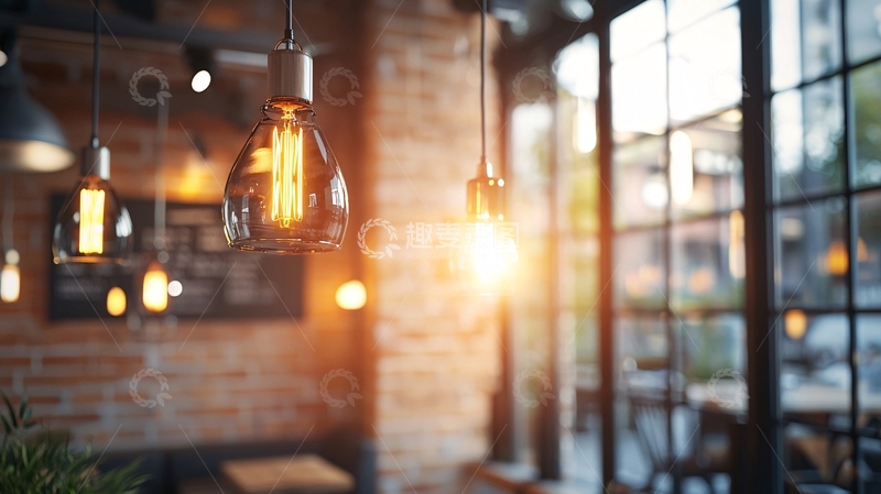 高清大图下载【趣麦麦图】复古工业风吊灯