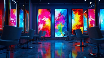 炫彩发廊内部设计