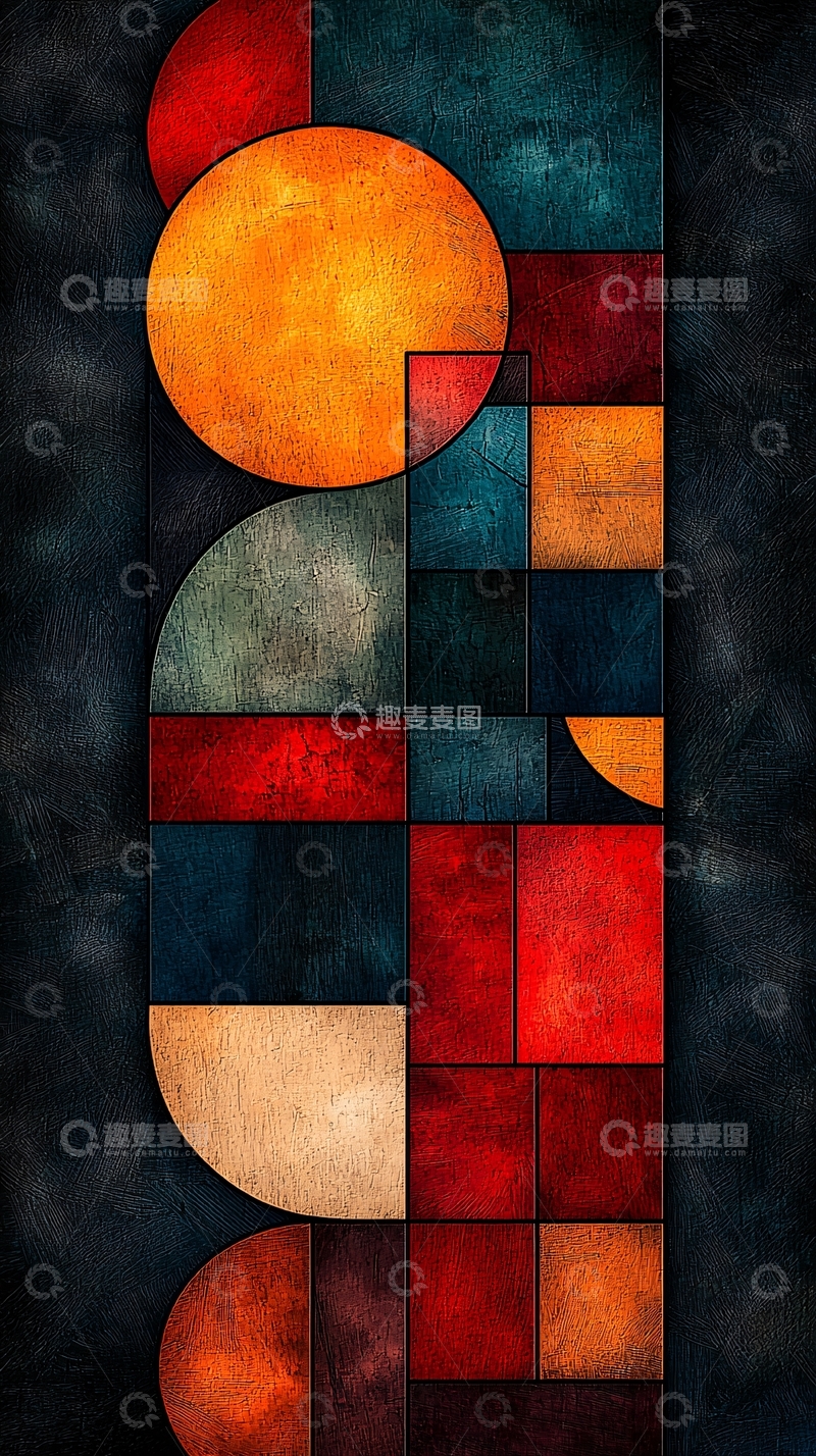 高清大图下载【趣麦麦图】抽象几何图案