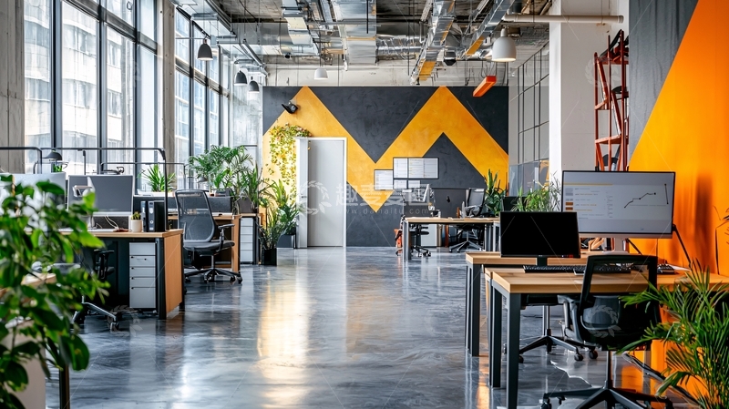 高清大图下载【趣麦麦图】现代化工业风格办公室