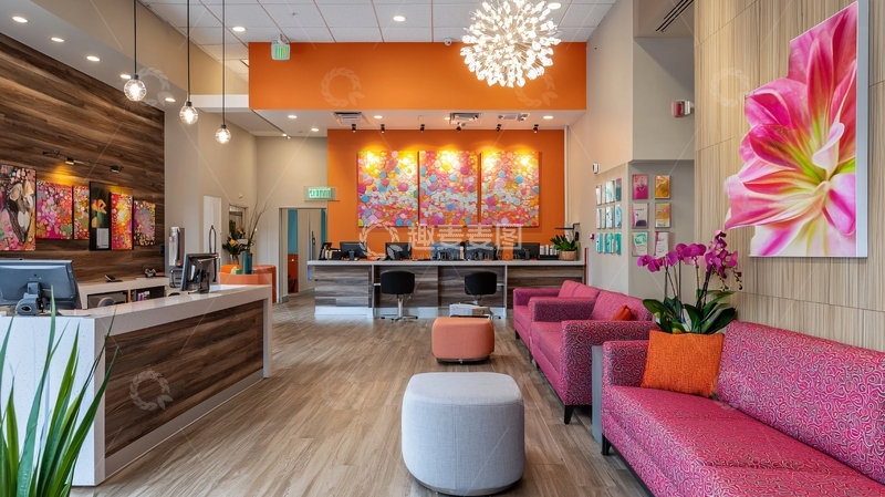 高清大图下载【趣麦麦图】明亮舒适的诊所候诊区