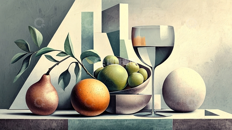 高清大图下载【趣麦麦图】静物油画