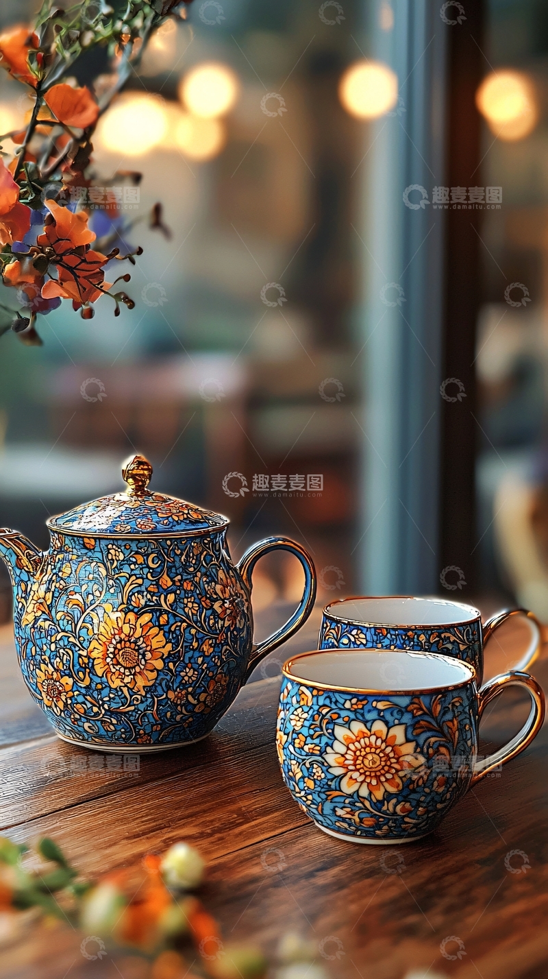 高清大图下载【趣麦麦图】精致的茶具
