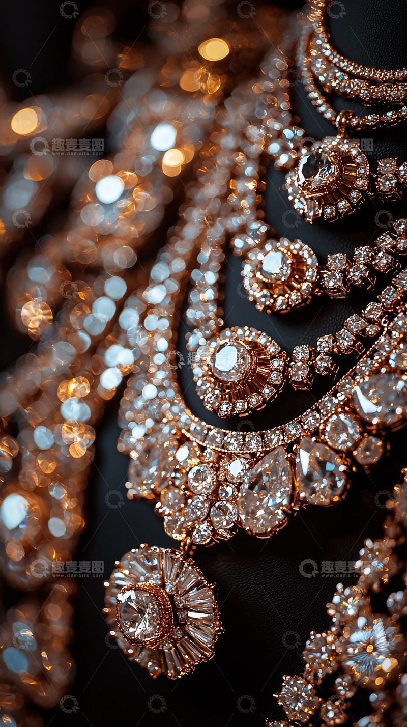 高清大图下载【趣麦麦图】华丽的钻石项链
