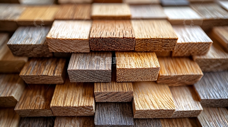 高清大图下载【趣麦麦图】木质方块堆叠