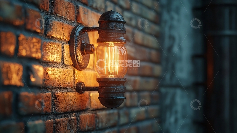 高清大图下载【趣麦麦图】复古灯泡
