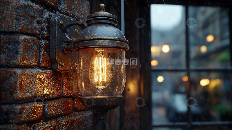 高清大图下载【趣麦麦图】复古灯具特写