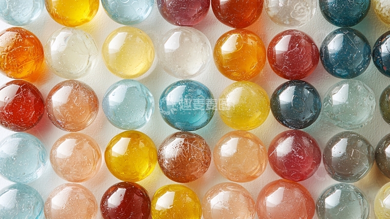 高清大图下载【趣麦麦图】彩色透明圆球排列