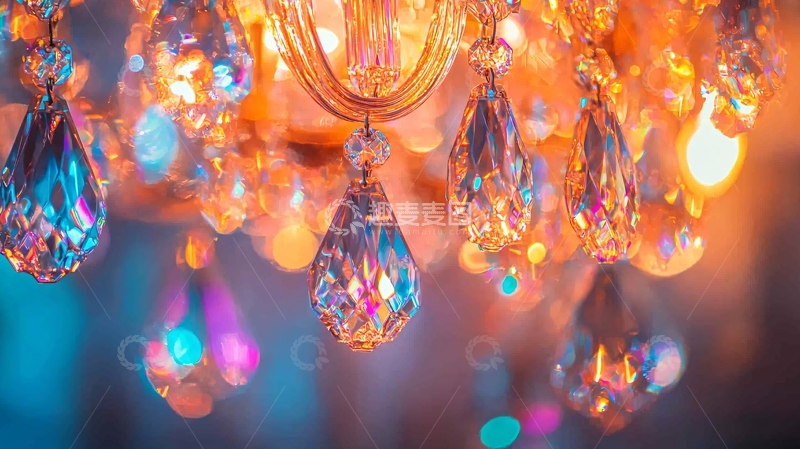 高清大图下载【趣麦麦图】水晶吊灯闪耀光芒