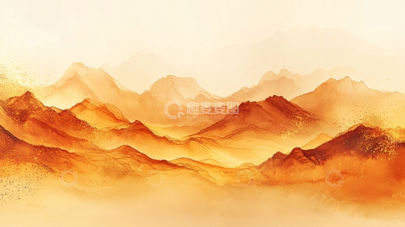 高清大图下载【趣麦麦图】水墨山水画意境朦胧唯美