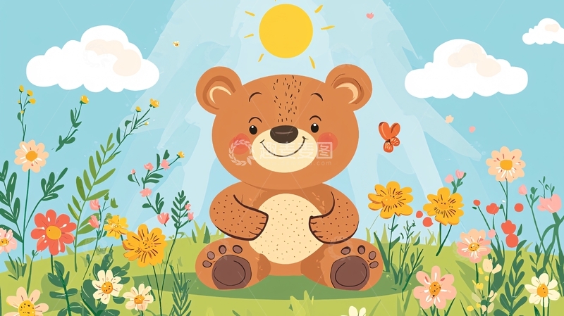高清大图下载【趣麦麦图】可爱卡通小熊7