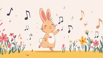 可爱兔子跳舞