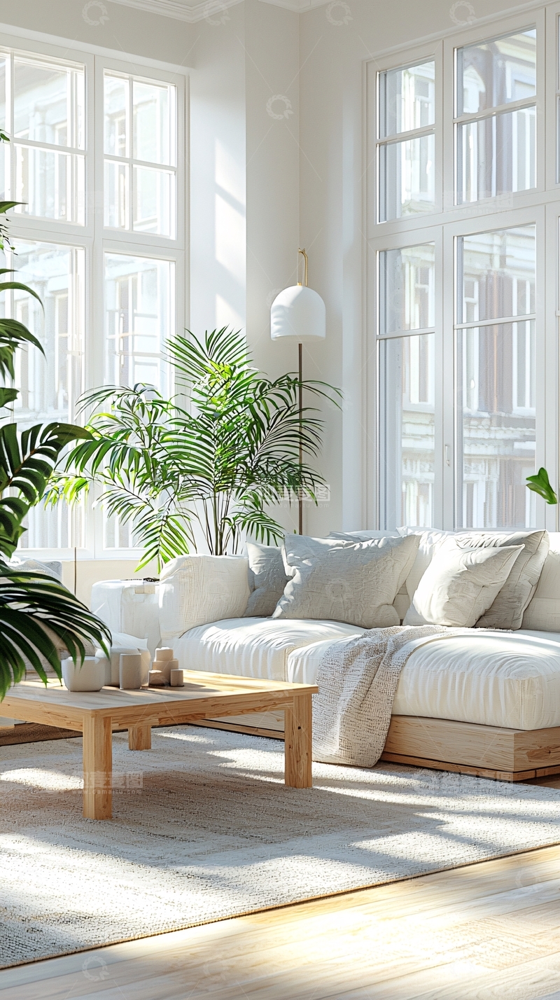 高清大图下载【趣麦麦图】阳光明媚的客厅