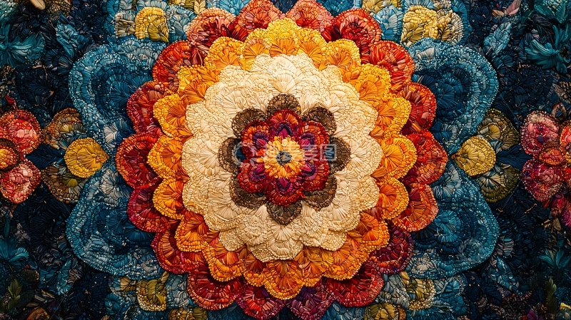 高清大图下载【趣麦麦图】绚丽的花朵图案