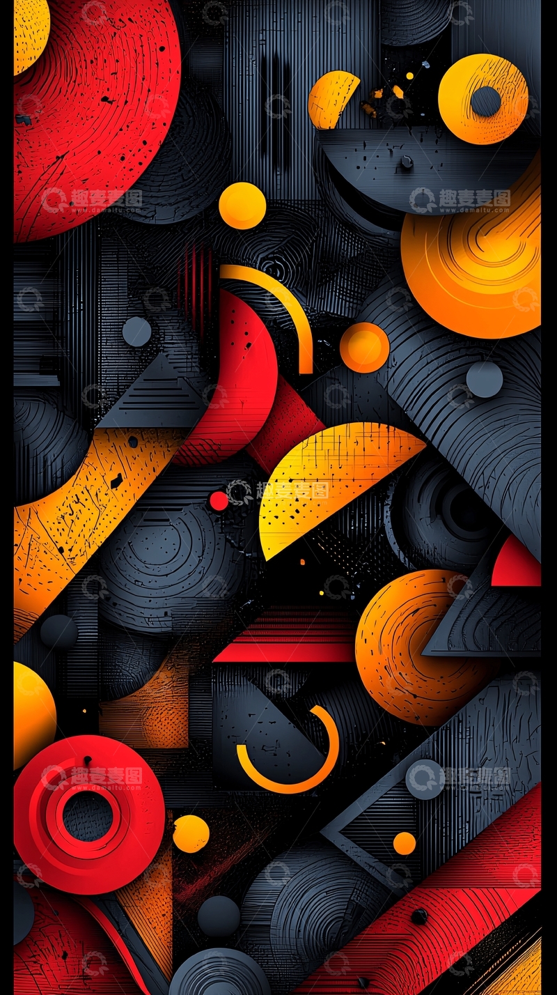 高清大图下载【趣麦麦图】抽象几何图形艺术