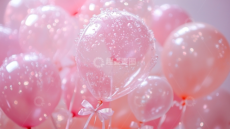 高清大图下载【趣麦麦图】粉色气球