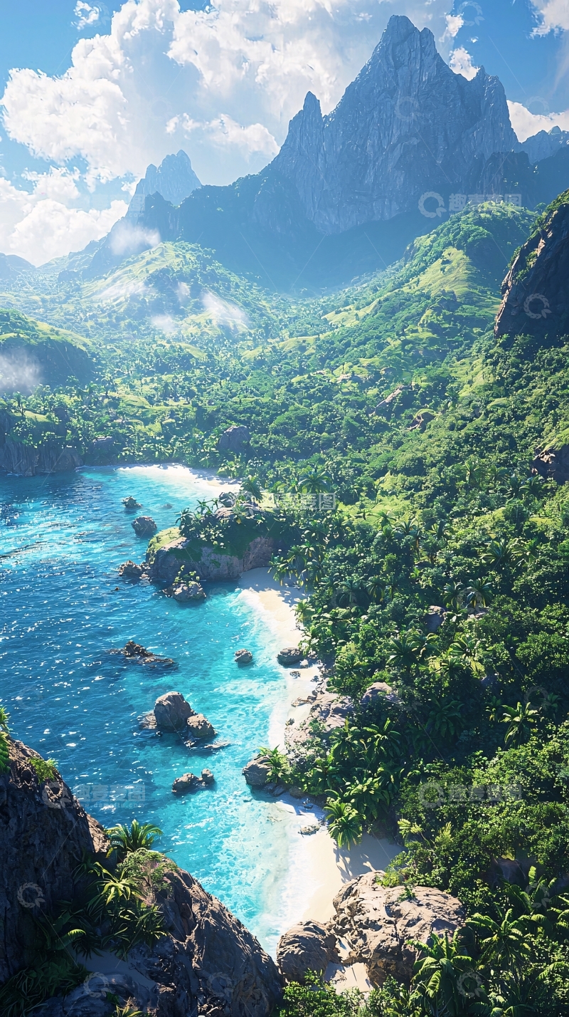 高清大图下载【趣麦麦图】热带海岛山水美景