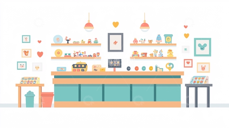 高清大图下载【趣麦麦图】卡通玩具店