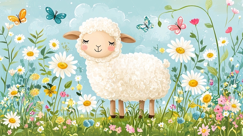 高清大图下载【趣麦麦图】小羊