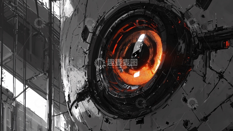 高清大图下载【趣麦麦图】机械眼