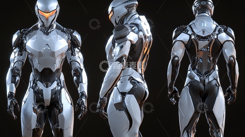 高清大图下载【趣麦麦图】未来科技女战士