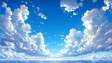 蓝天白云