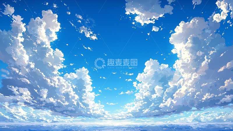 高清大图下载【趣麦麦图】蓝天白云