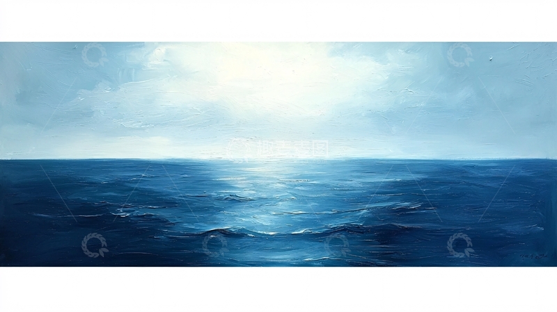 高清大图下载【趣麦麦图】波光粼粼的海洋