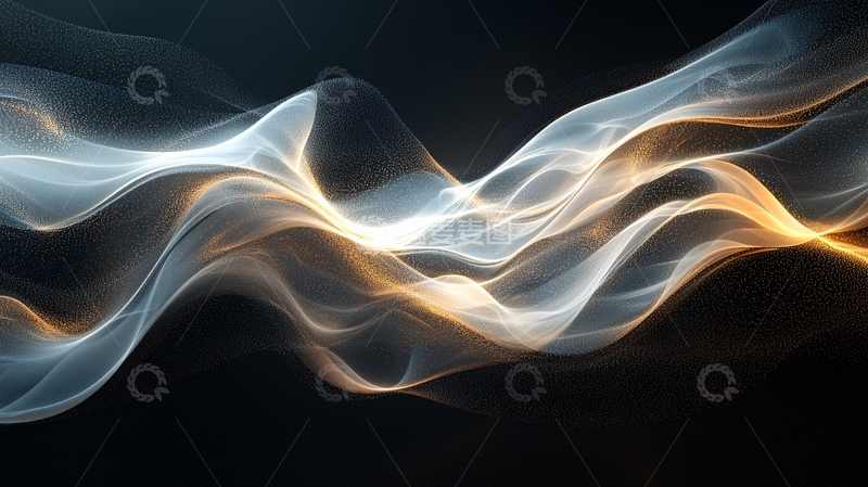 高清大图下载【趣麦麦图】流动的光线交织