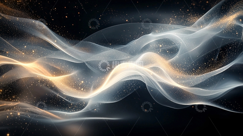 高清大图下载【趣麦麦图】光线流动交织的抽象图案